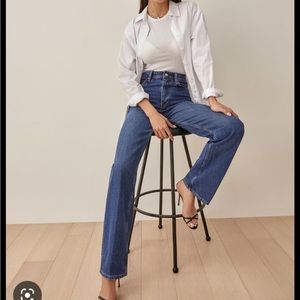 Reformation Wide leg High Rose Jeans